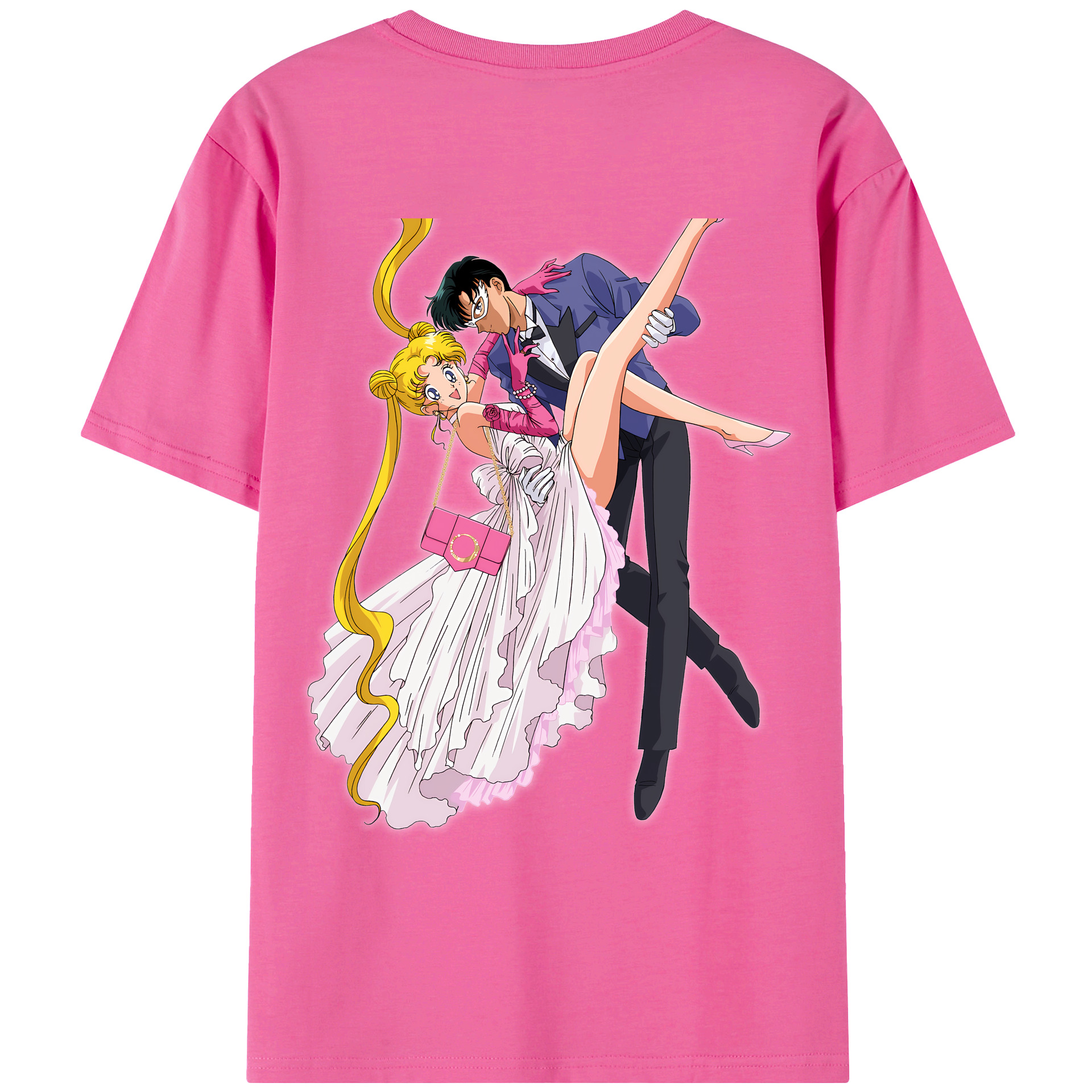 （画像用） 美少女戦士セーラームーン 愛野 美奈子 あいの みなこ Sailor Moon Aino Minako レディース半袖Tシャツ(バックプリント)